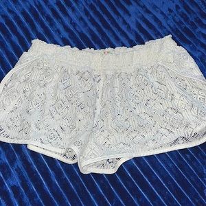 Large white shorts